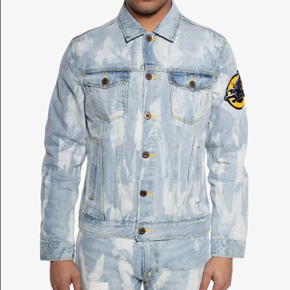 Men's Patch Back Denim Jacket NWT - image 4